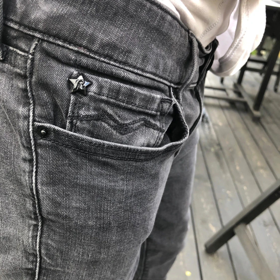 Svarta Replay jeans, slim fit - 3