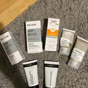 Skincare - New Revox products, 5€ each New Eucerin sunscreen, 20€ Inkeylist products, more than half left 4€ each Ordinary’s products, 6€ together  You can buy together or seperately, 38€ whole package✨