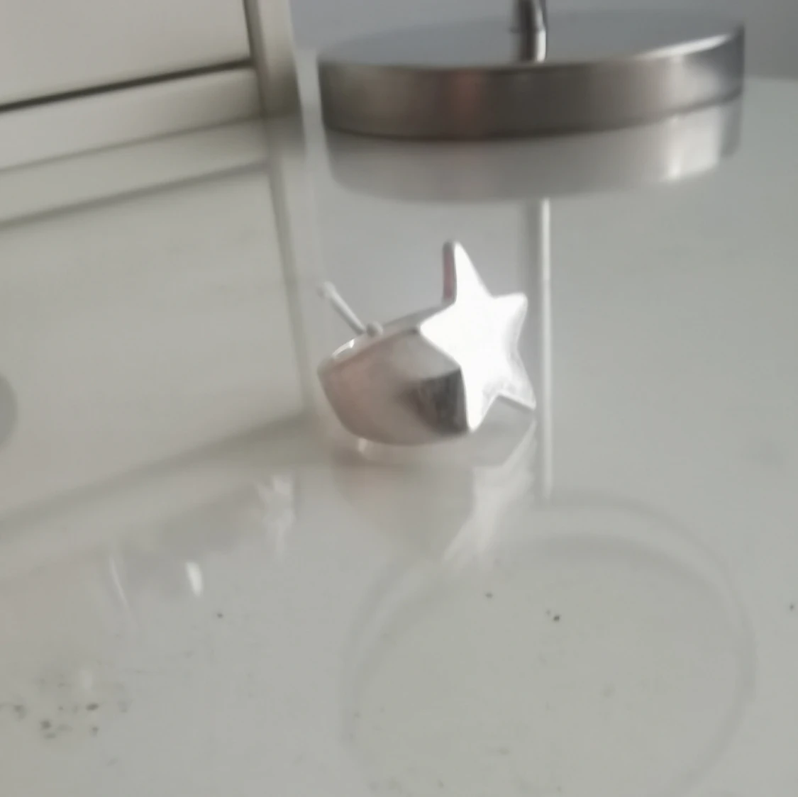 Bred silverring med stjärna - 3