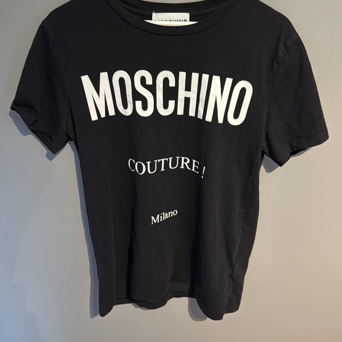 Svart Moschino t-shirt med tryck