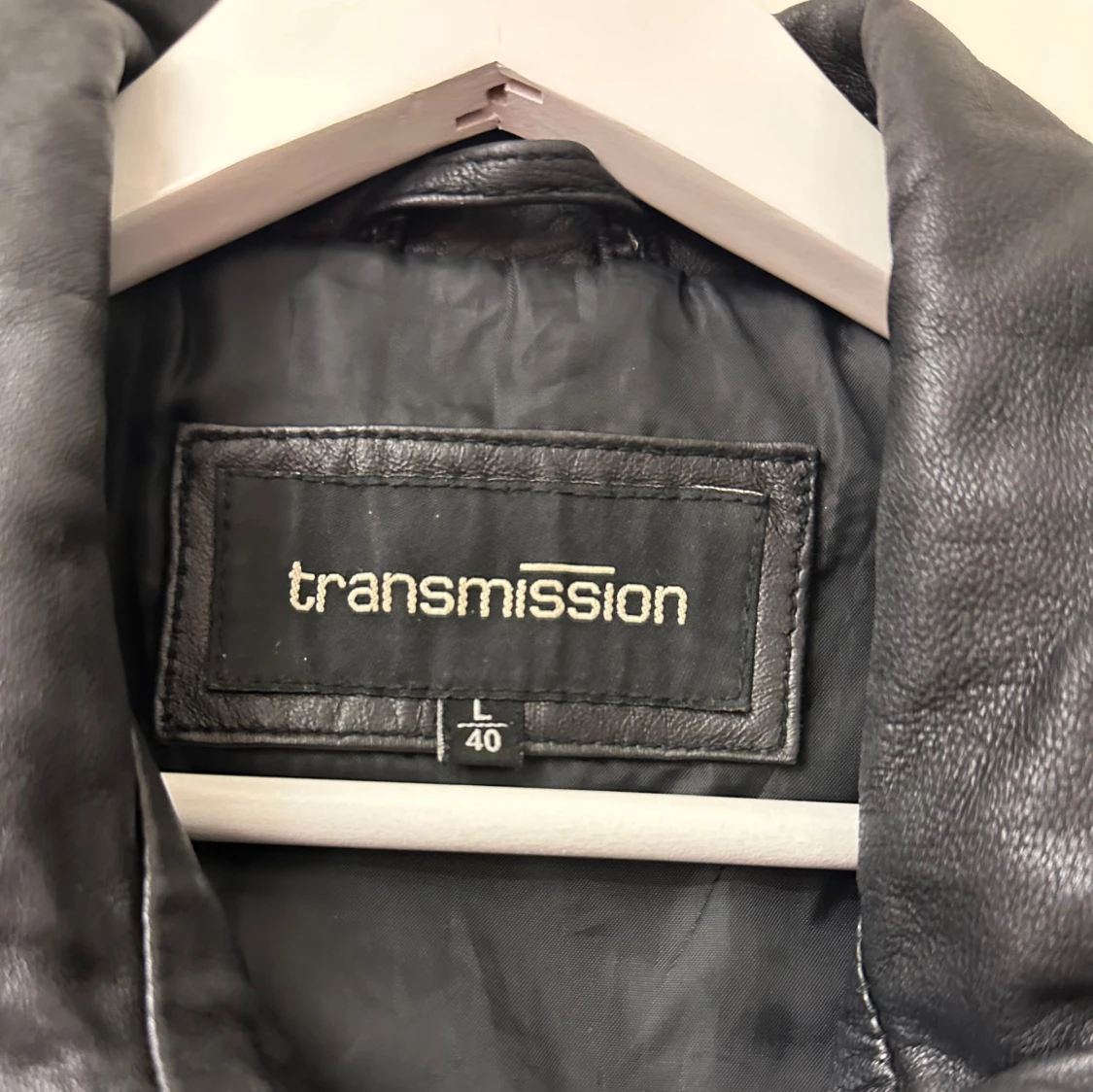 Svart skinnjacka från Transmission - 1