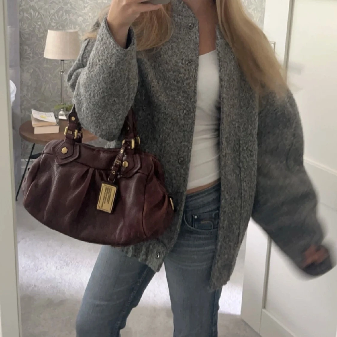 Grå ulljacka från Zara