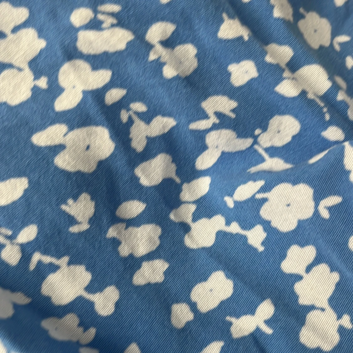 Blommig blå volangkjol Samsa Collection - 1