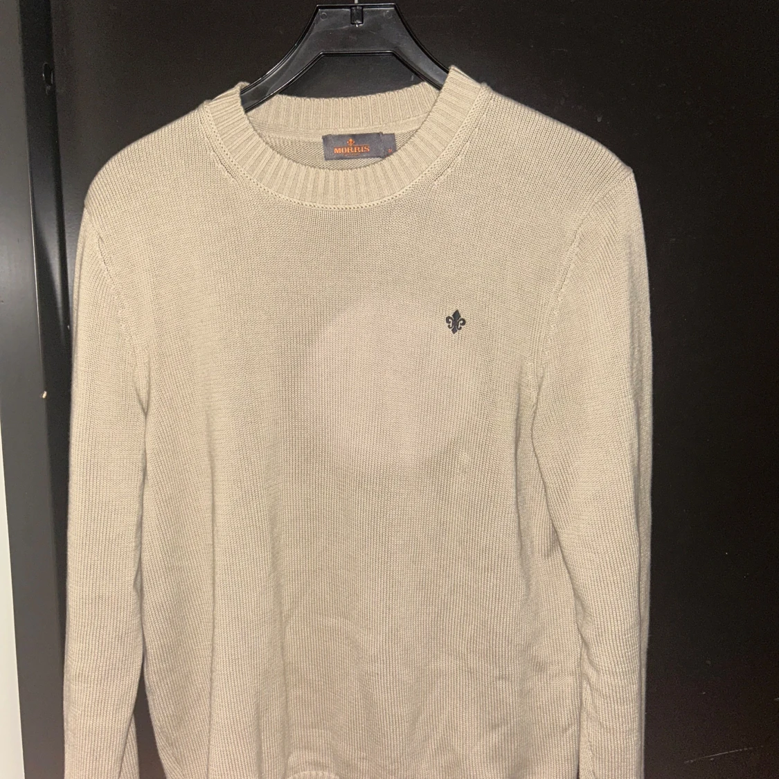 Beige stickad tröja Morris