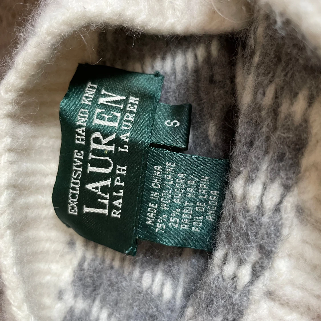 Grå stickad tröja från Ralph Lauren - 1