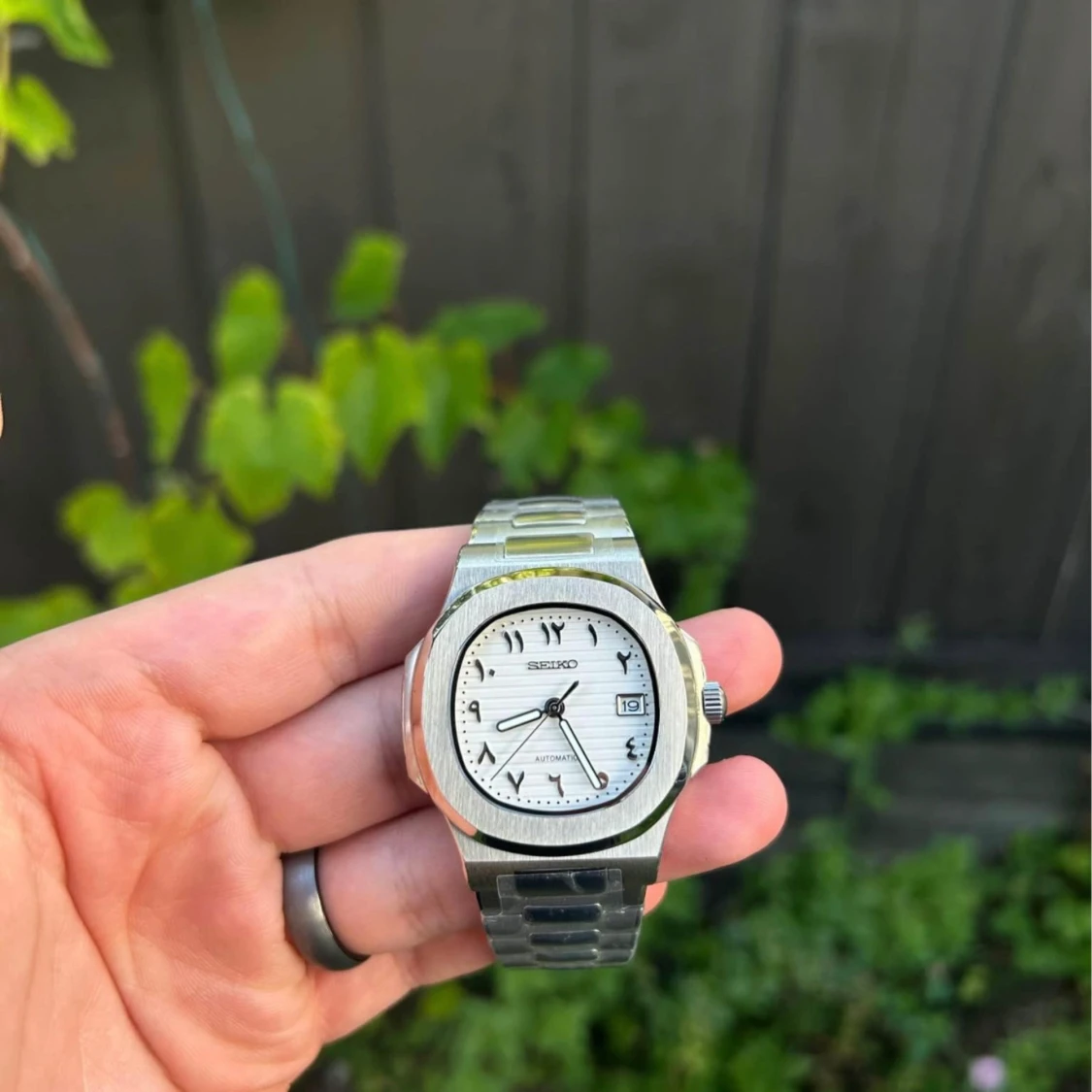 Silverfärgad klocka från Seiko - 1