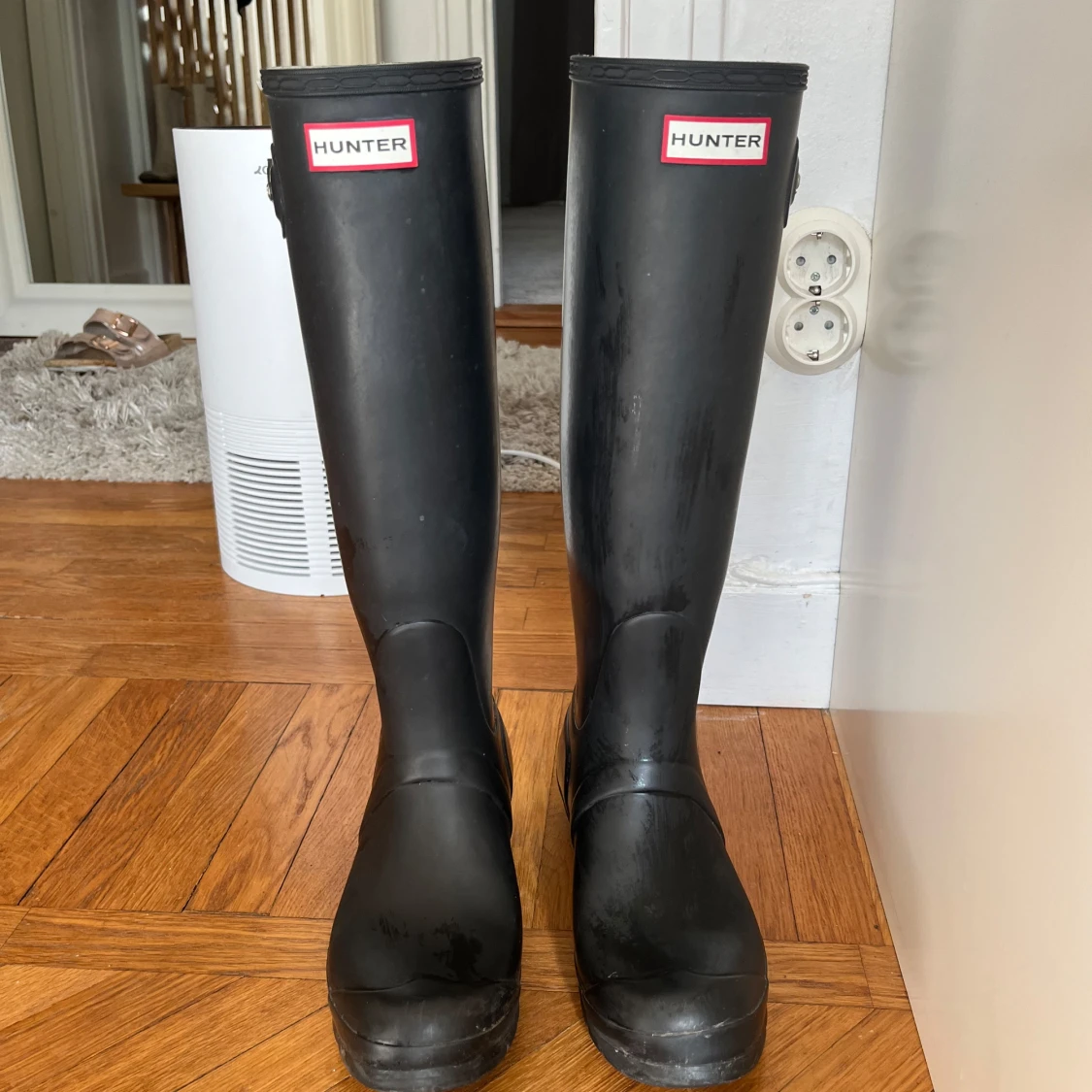 Svarta stövlar från Hunter