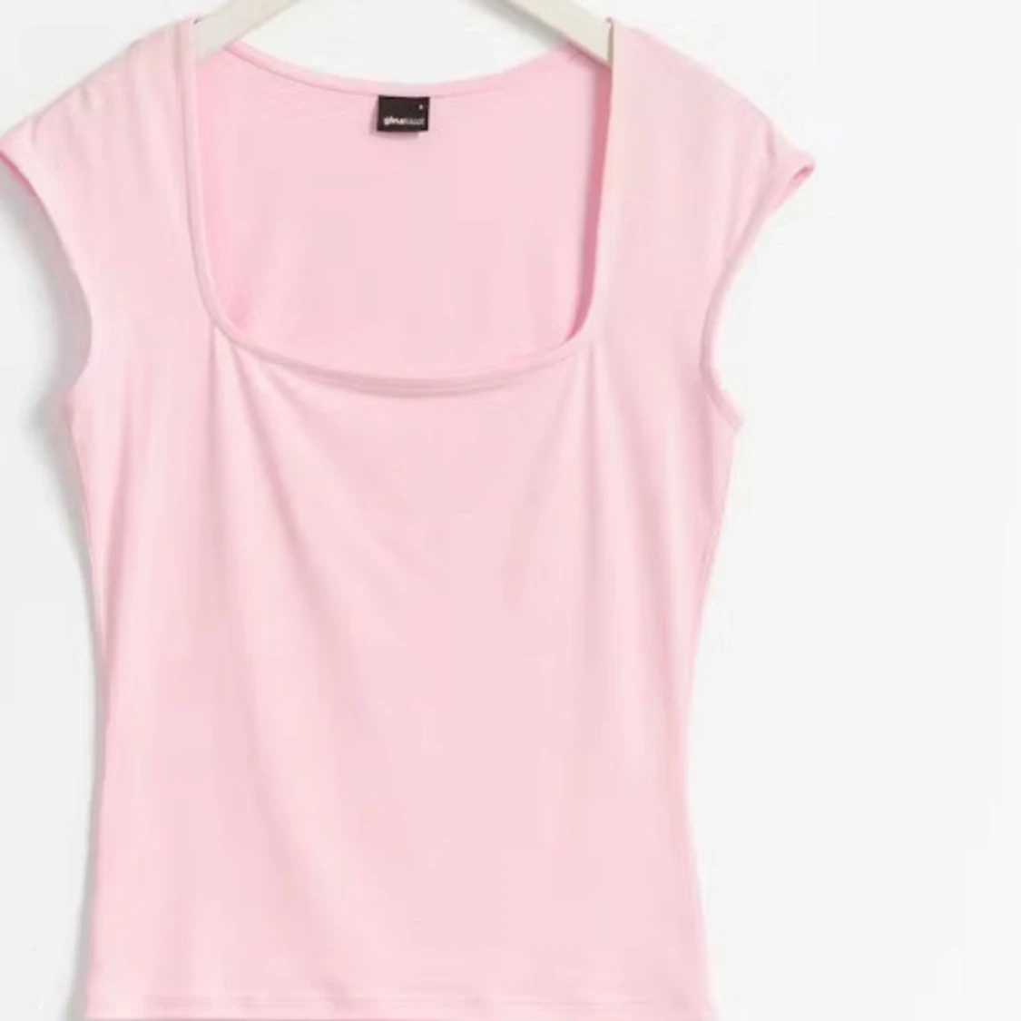 Rosa kortärmad topp