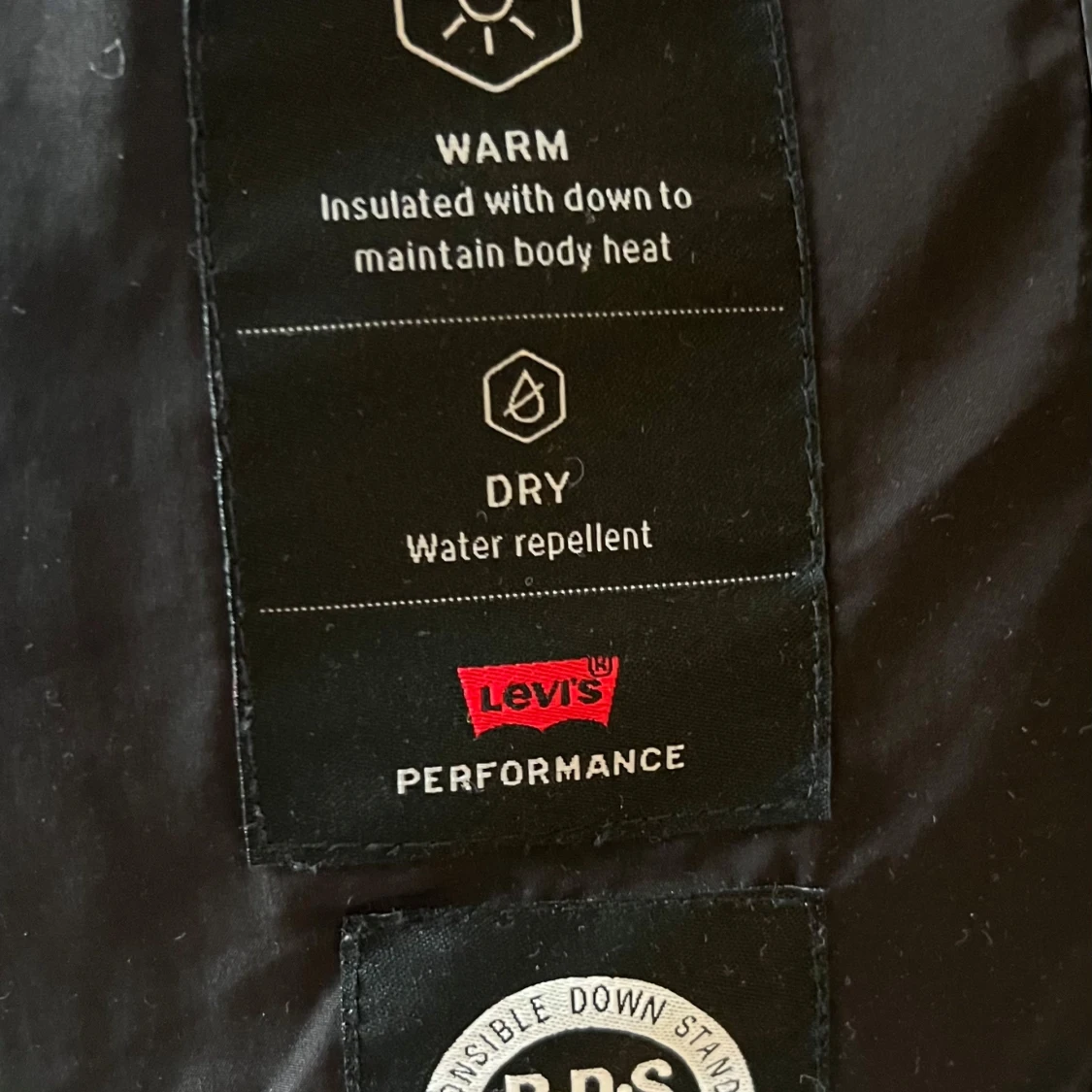 Blå, grön, svart Levi’s pufferjacka - 3