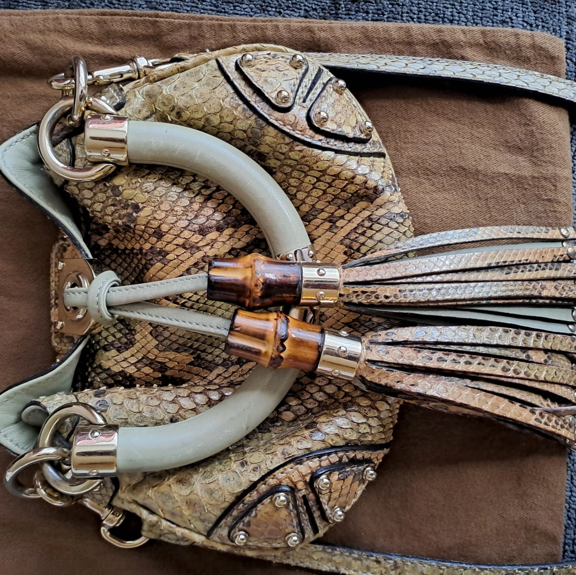 Limited Edition Indy Phyton Gucci väska