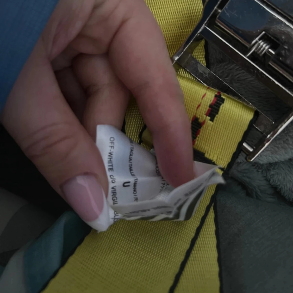 Gult bälte från Nike x Off-White - 4