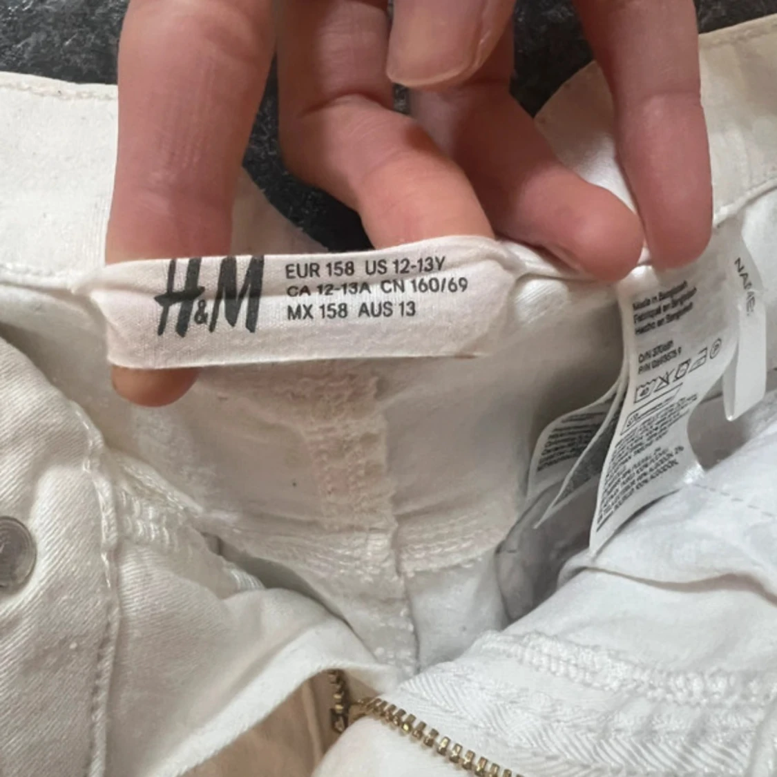 Vita jeansshorts från H&M - 2