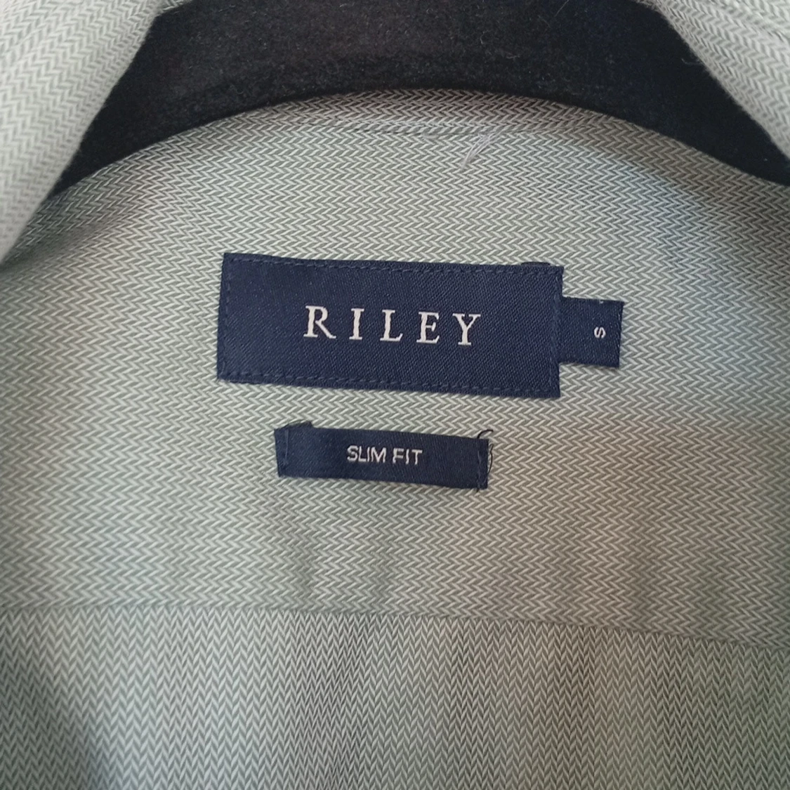 Ljusgröngrå skjorta Riley slim fit S - 2