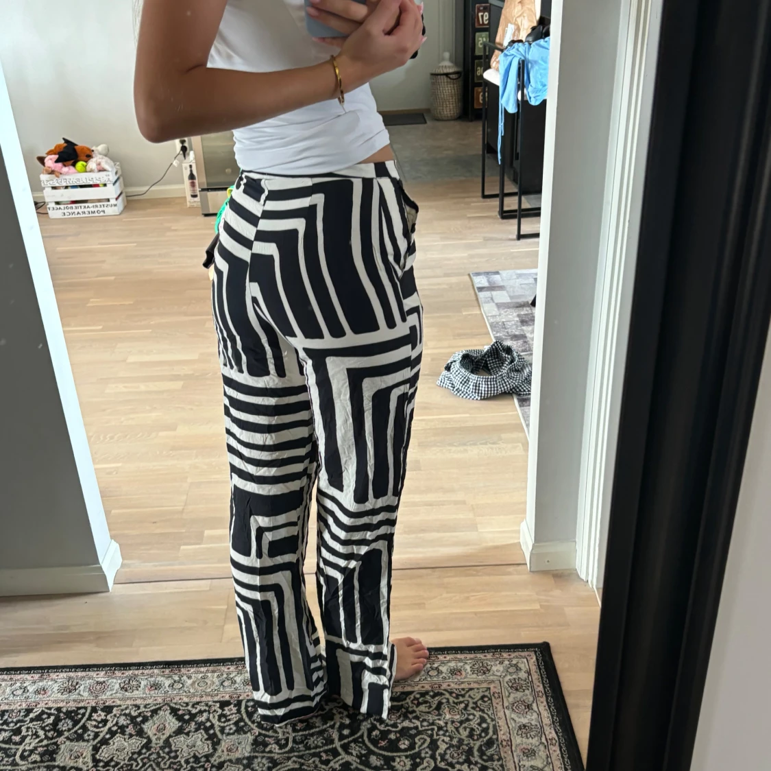 Mönstrade kostymbyxor  - 2