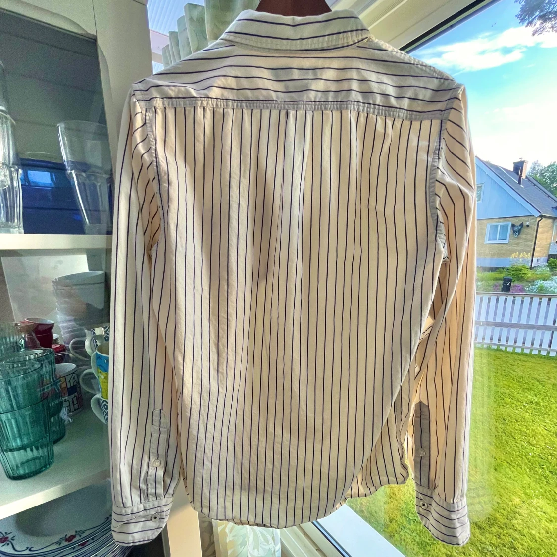 Vit randig skjorta från Lee - 1