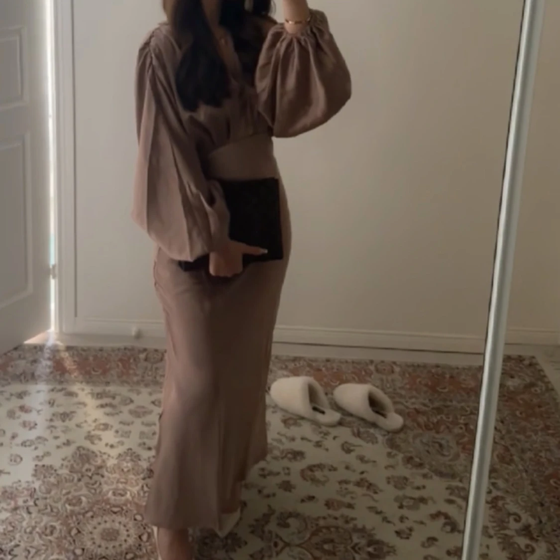 Gina Tricot Satin Midaxi Dress