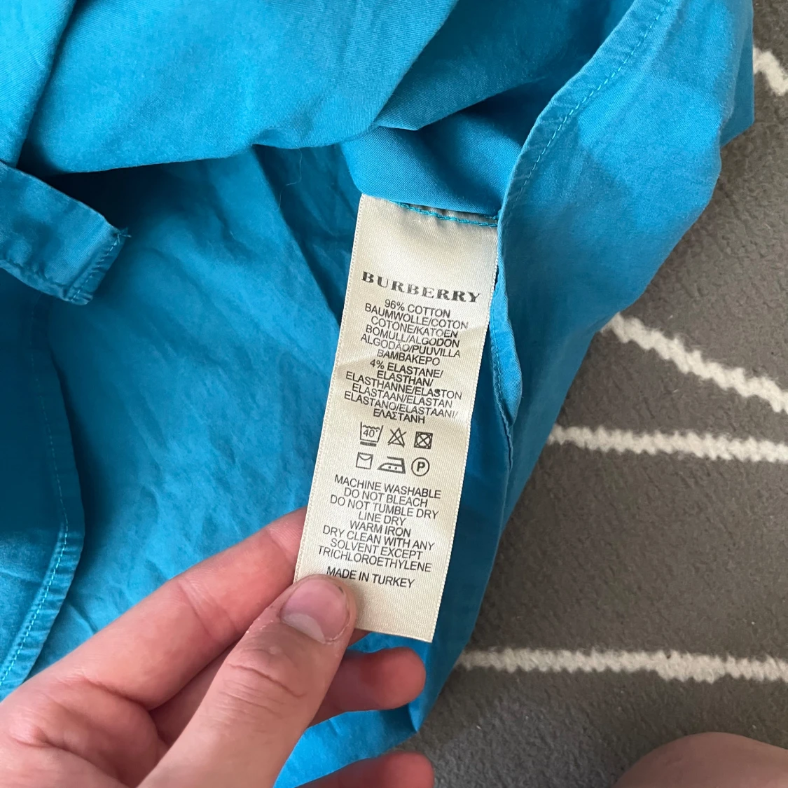 Burberry skjorta blå - 3