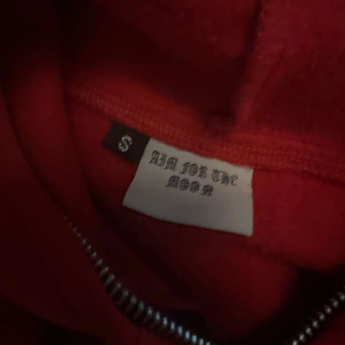 Röd hoodie Aim For The Moon S - 1