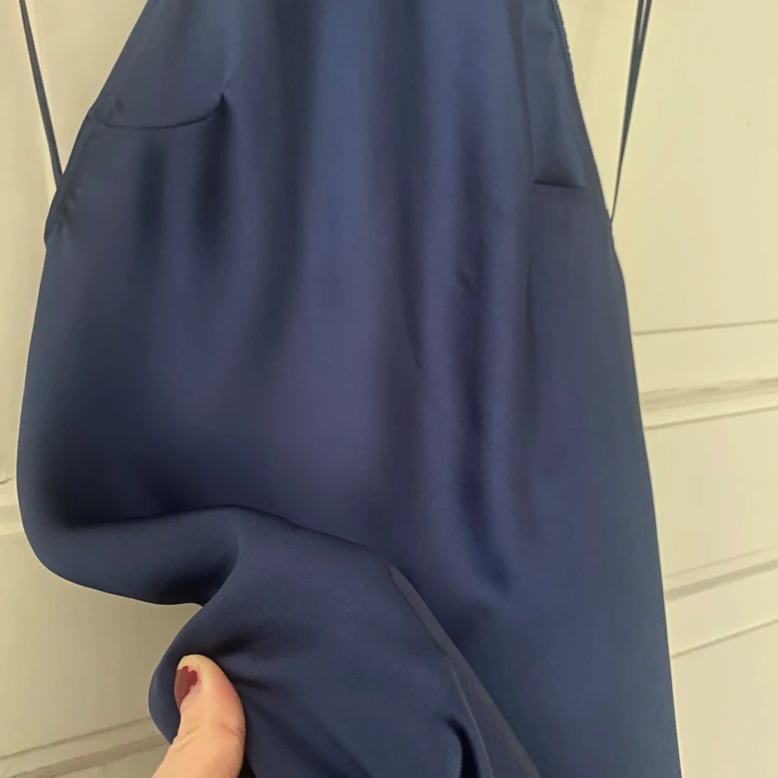 Marinblå långklänning från Zara - 1