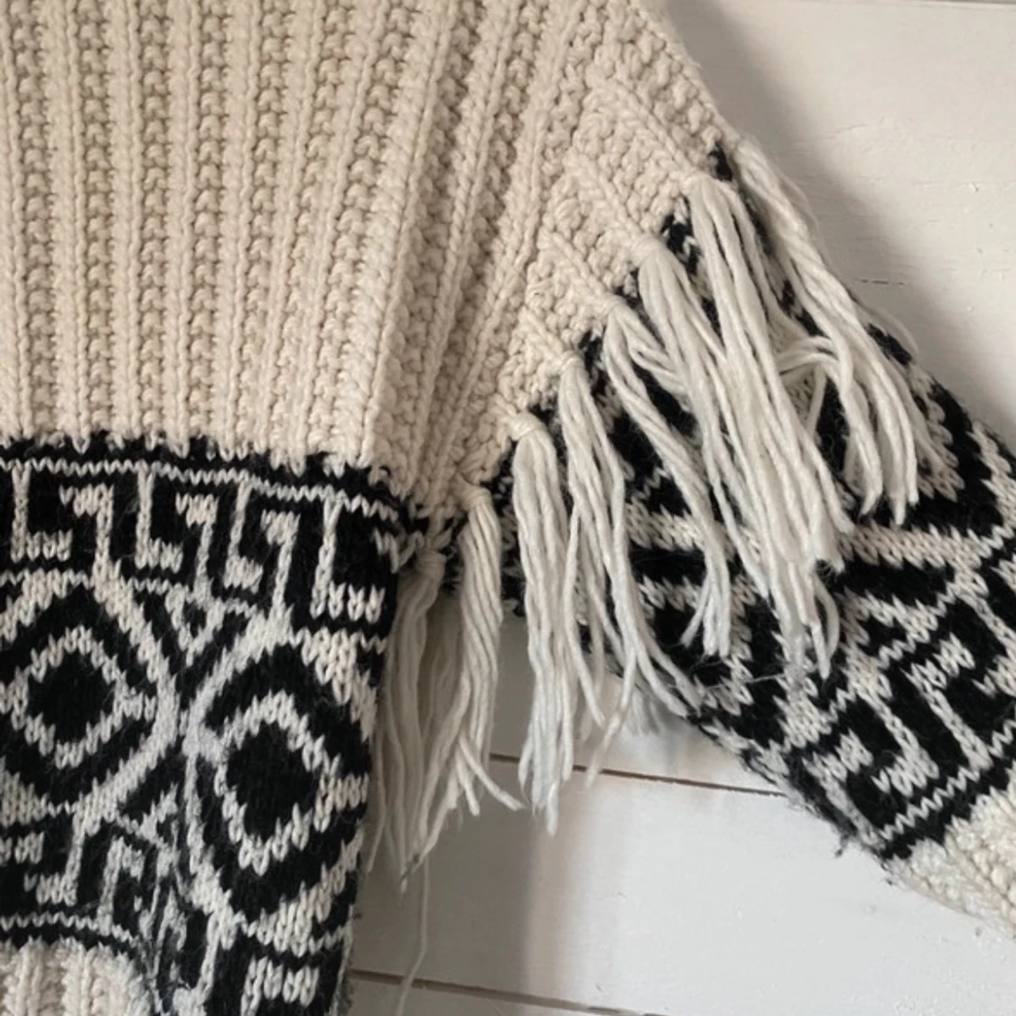 Beige stickad tröja från H&M - 2