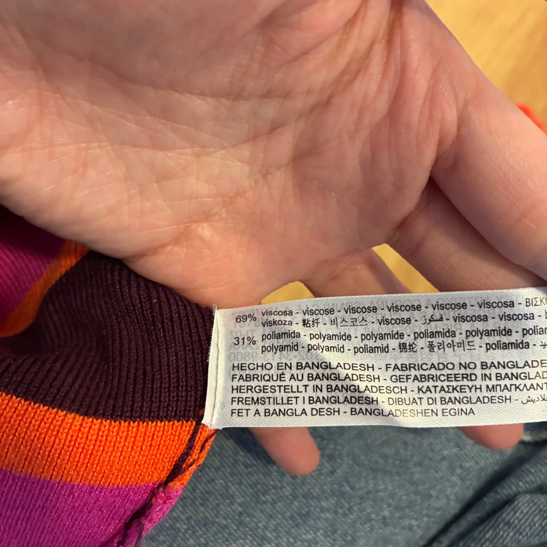 flerfärgad stickad topp från zara  - 4