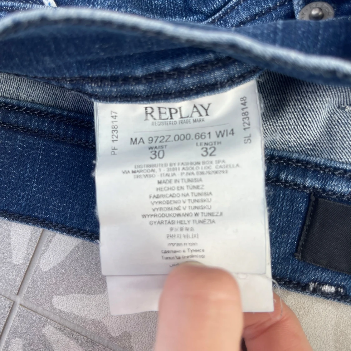 Blåa Replay Grover jeans - 4