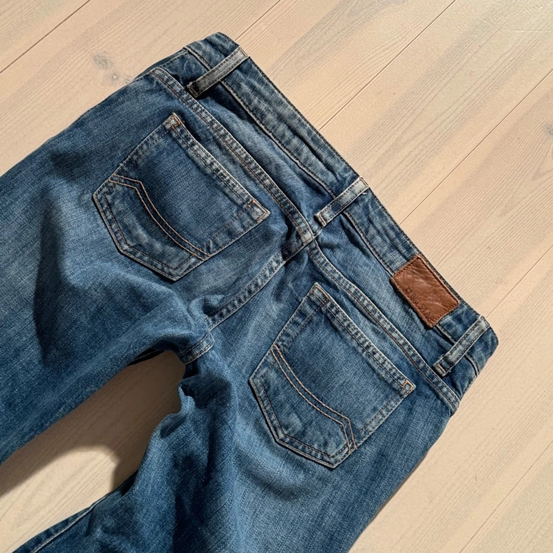 Lågmidjade raka jeans  - 2