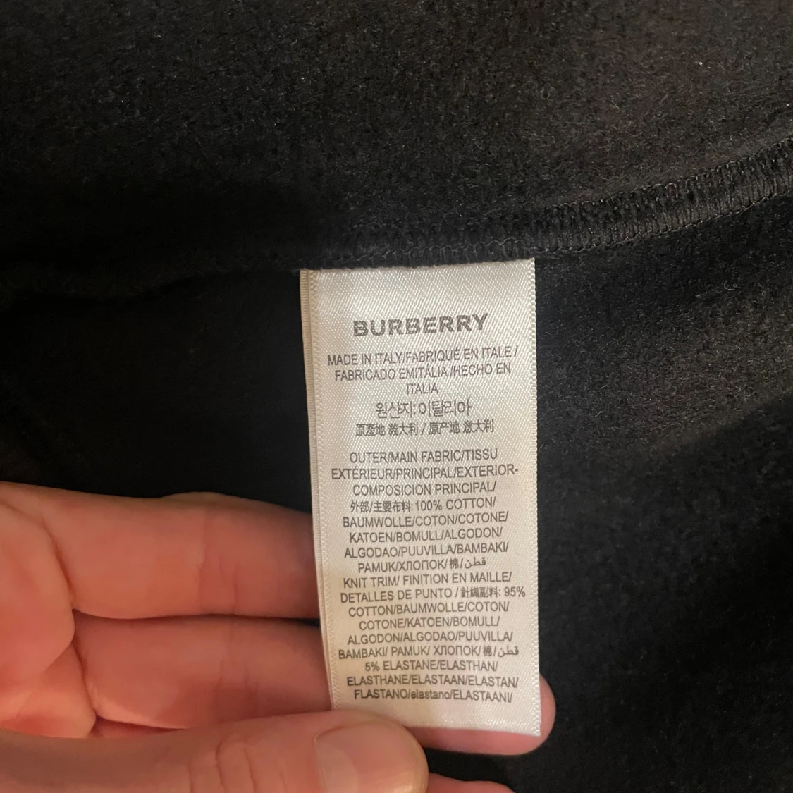 Svart burberry Zip Up Hoddie - 4
