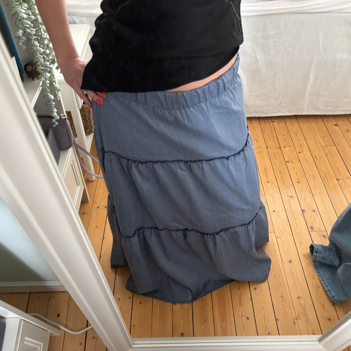 Blå volangkjol  - 1