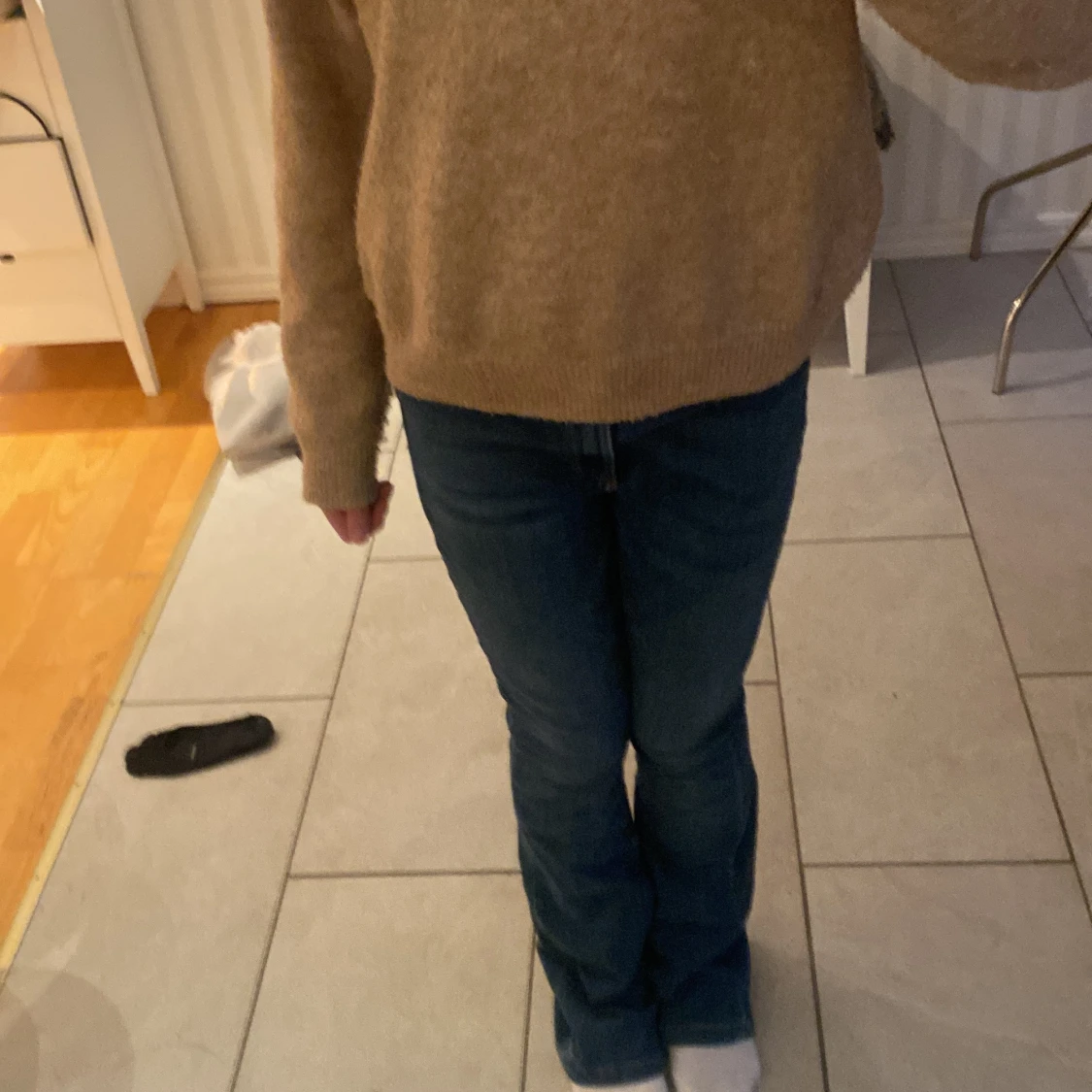 Blå bootcut jeans - 1