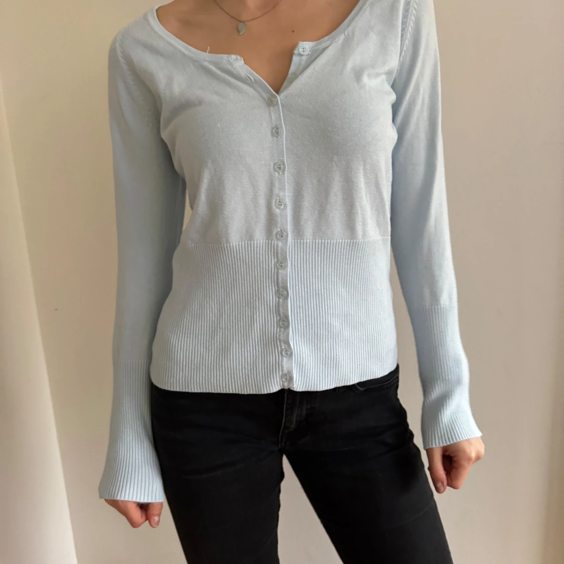 Ljusblå kofta  - 1