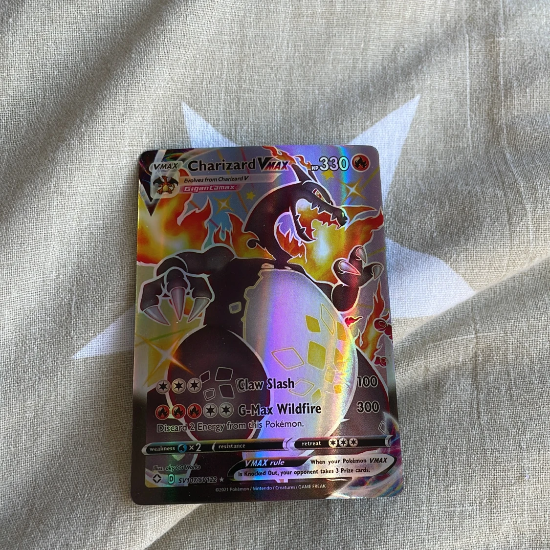 Charizard VMAX Pokémonkort