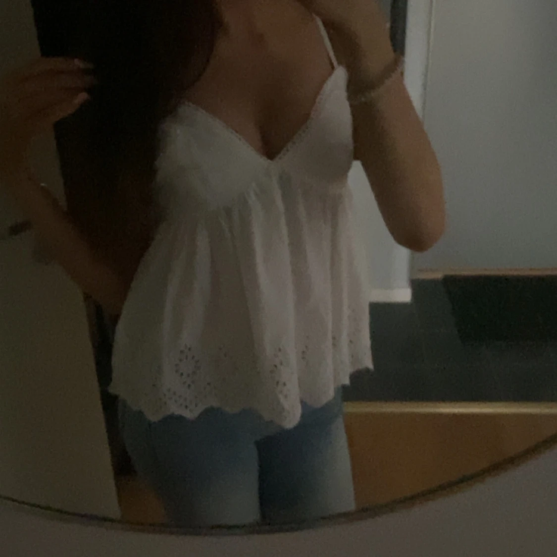 Vit ärmlös topp från BikBok - 2