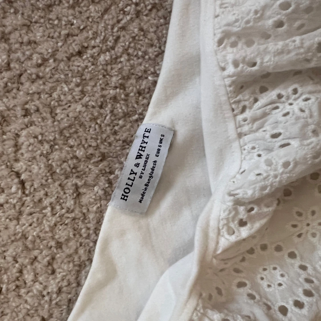 Vit oneshoulder topp  - 2