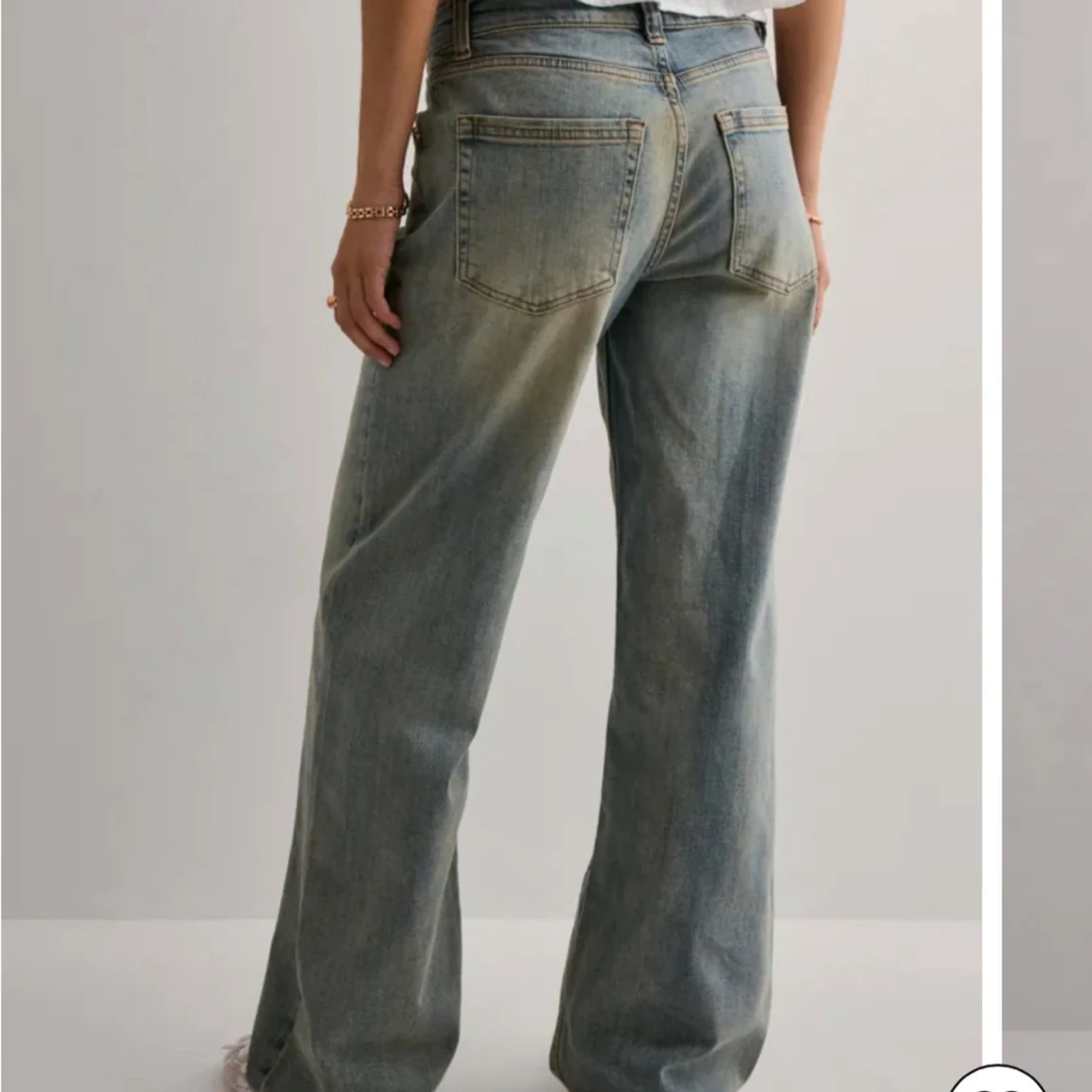 Wide jeans från Nelly i ljusblå denim - 2