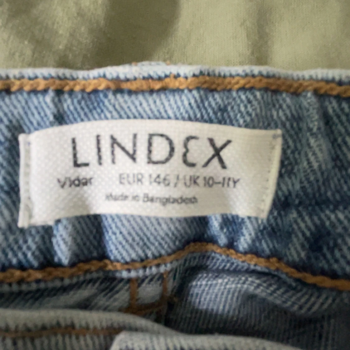 Ljusblå raka jeans från Lindex - 2
