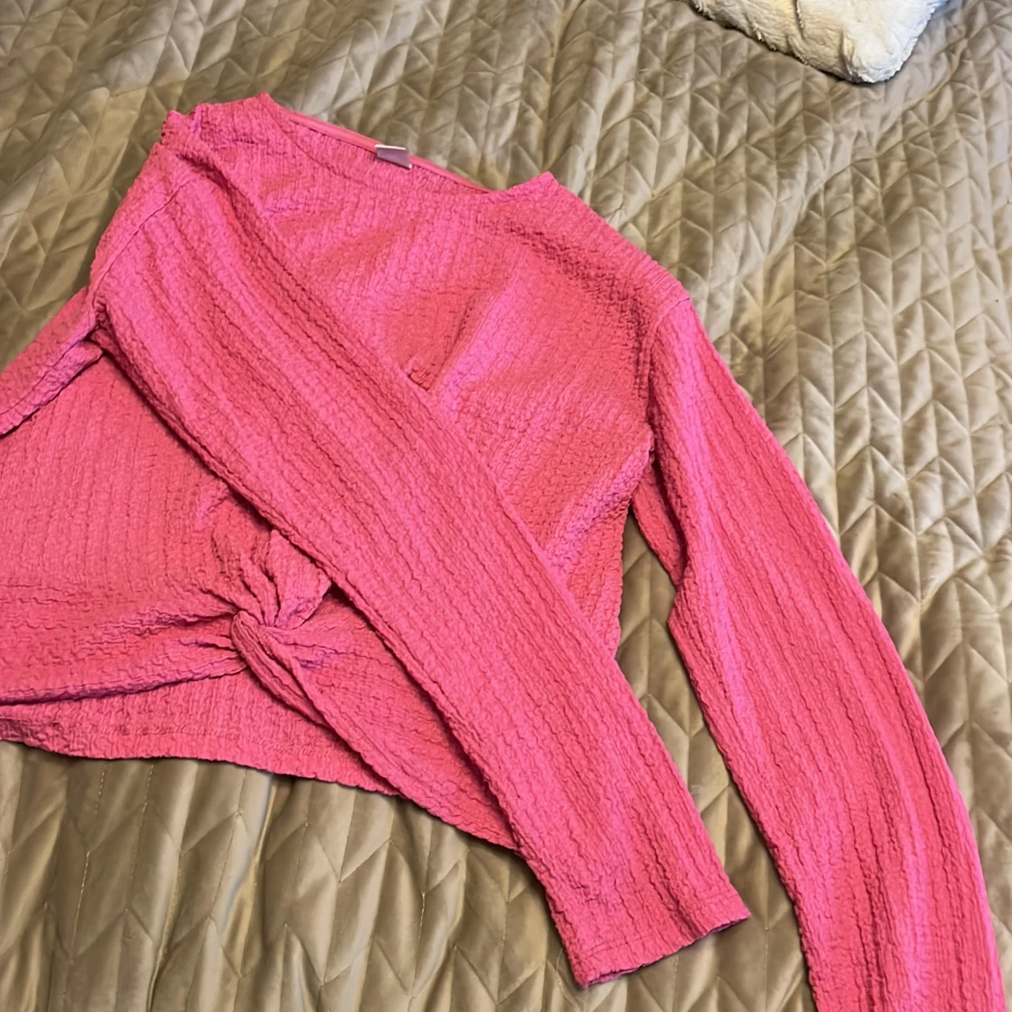 Rosa långärmad topp från Lindex