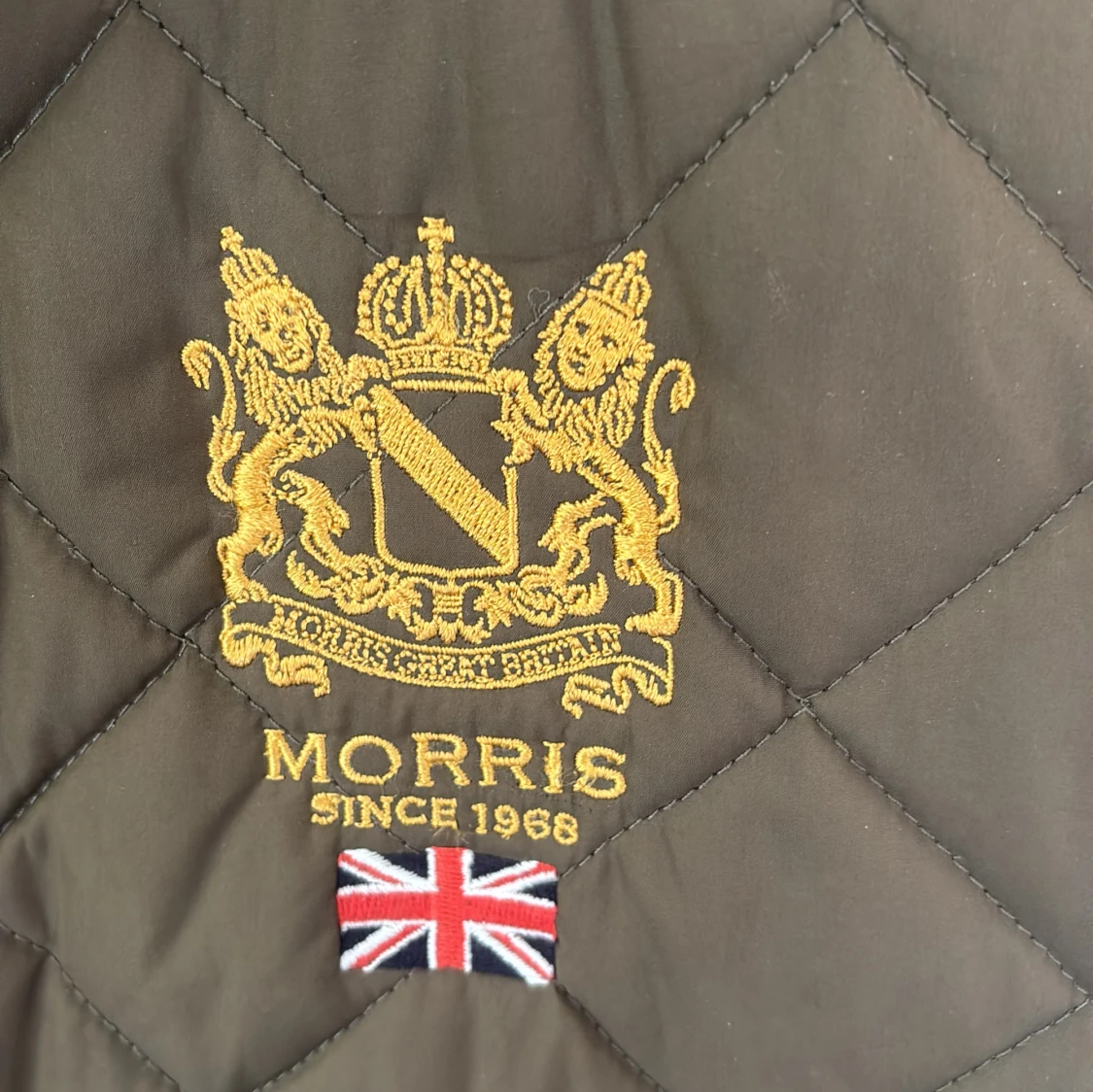 Quiltad brun väst från Morris - 3