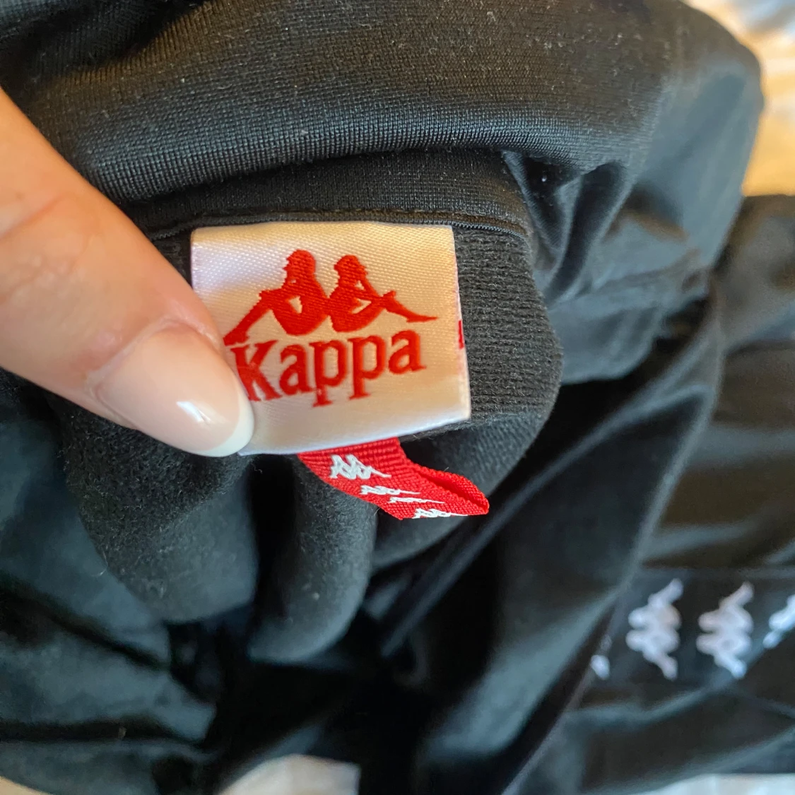 Svart Kappa vindjacka med loggor - 2