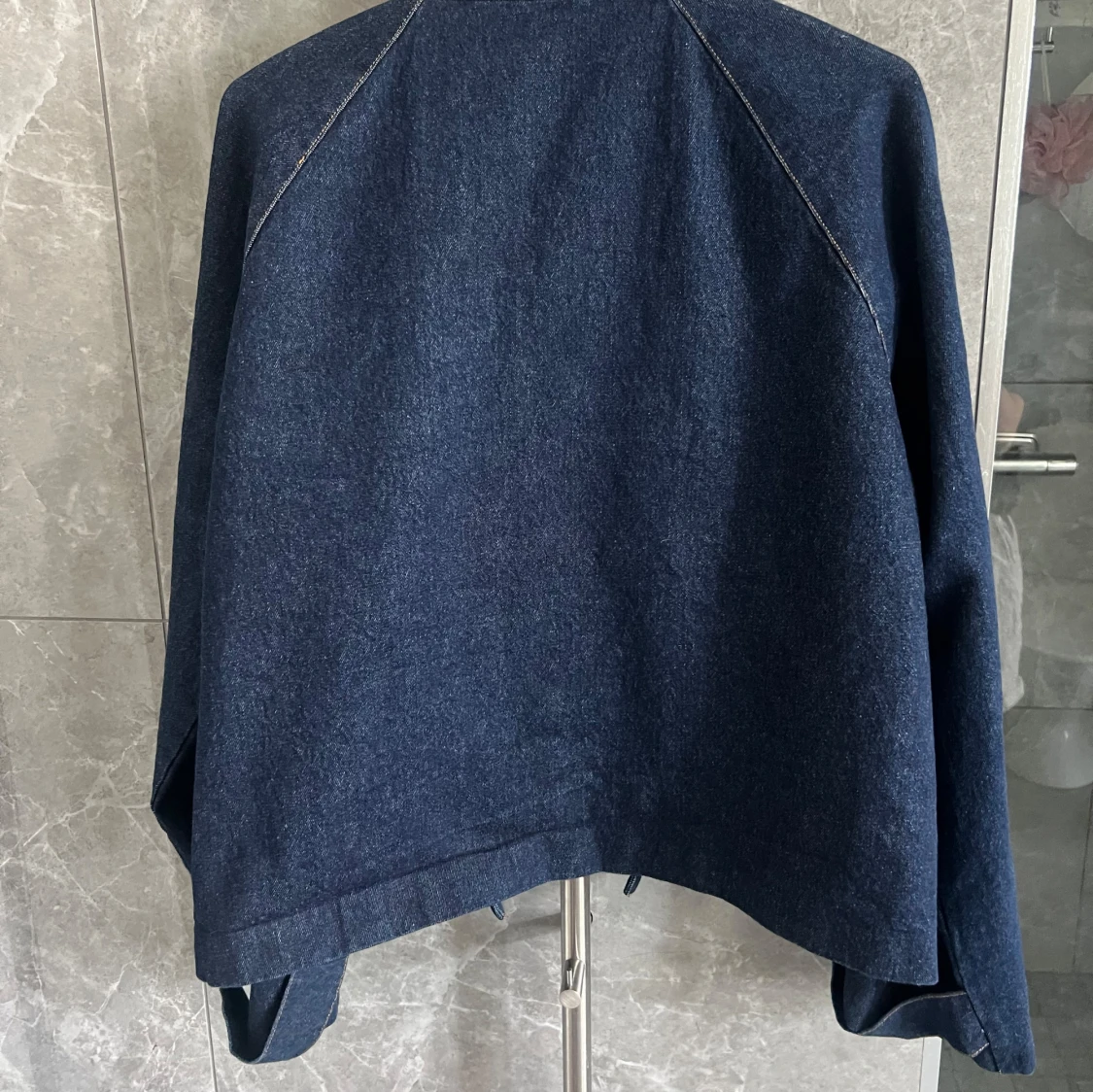 Jeansjacka från Neo Noir med brun krage - 1