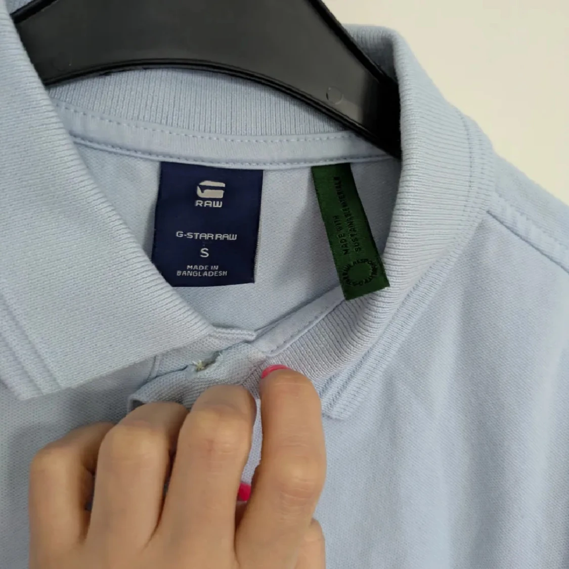 Ljusblå pikétröja från G-Star RAW - 1