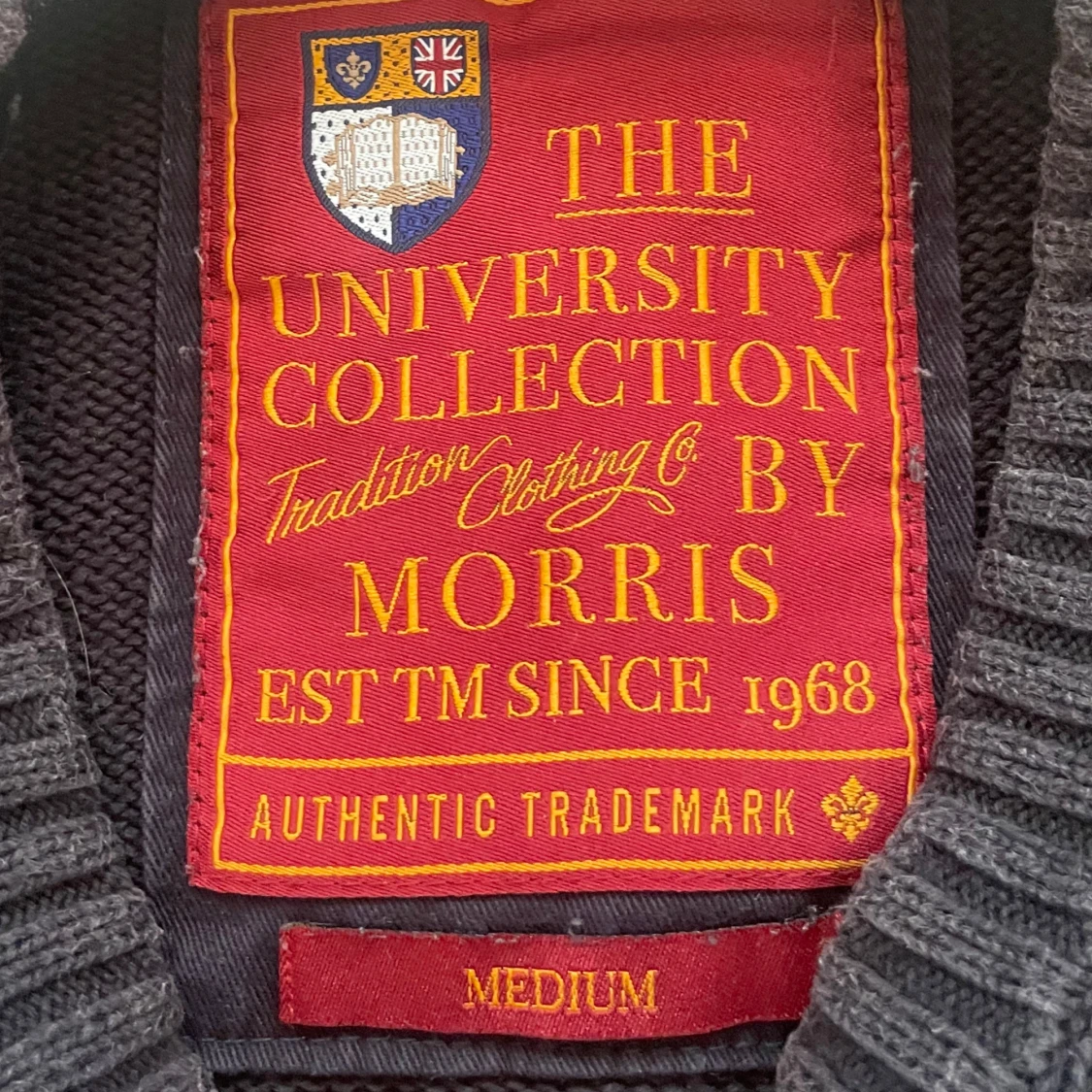 Mörkblå stickad tröja Morris - 2