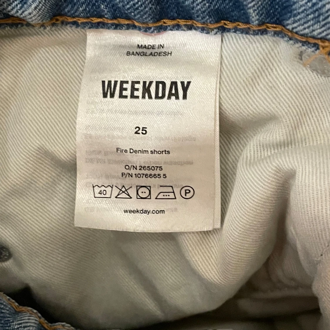 Lågmidjade jeansshorts - 3