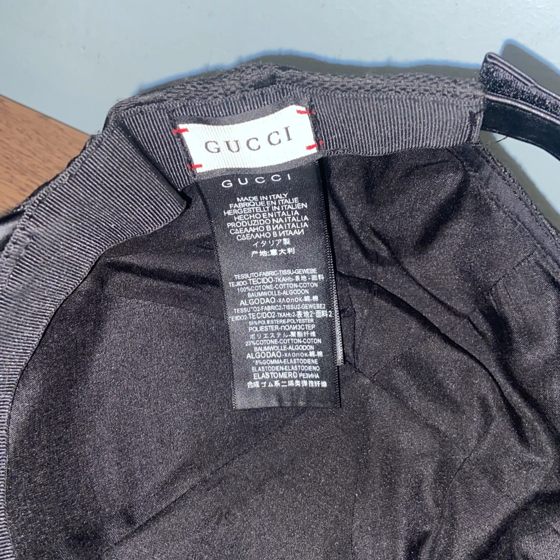 Svart keps från Gucci med GG-mönster - 3