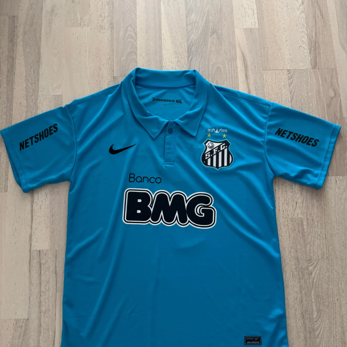 Santos Neymar Jr blå fotbollströja Nike