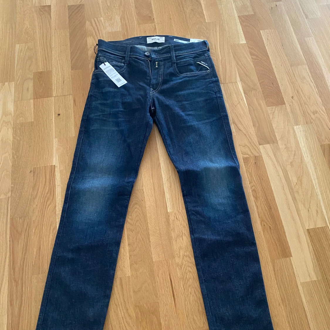 Replay Hyperflex mörkblå jeans