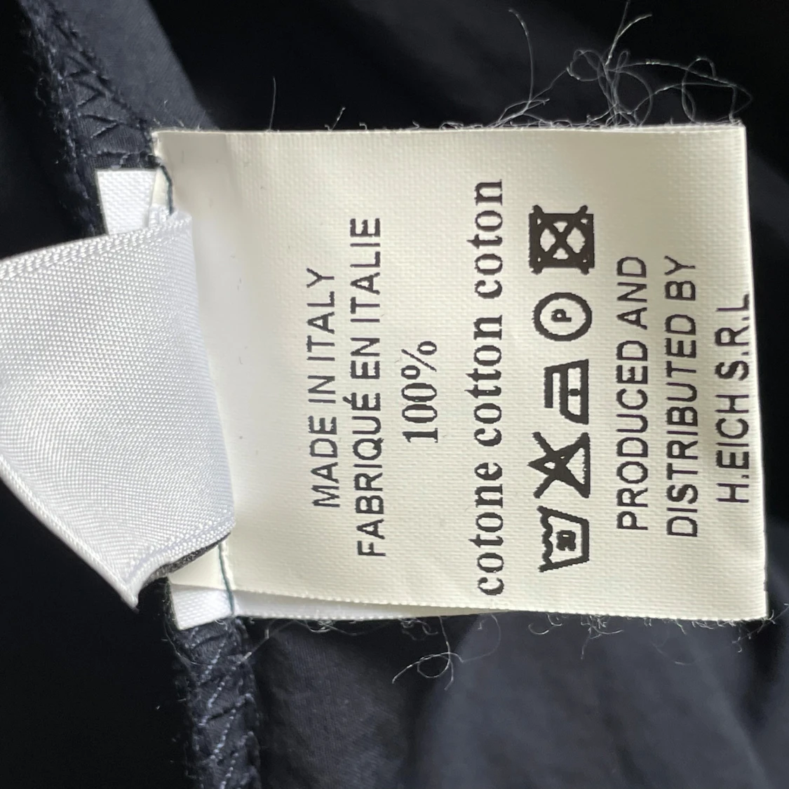 Mörkblå volangklänning från italienska Ottod'Ame - 3