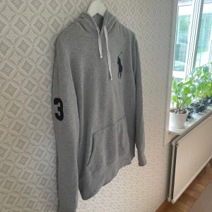 Grå hoodie från Polo Ralph Lauren - Tja, säljer nu denna sjukt feta och eftertraktade Ralph lauren hoodien som är sällsynt att hitta nu för tiden, storlek L men passar mer som M, hör av dig om du har några andra frågor Mvh pontan 🍾