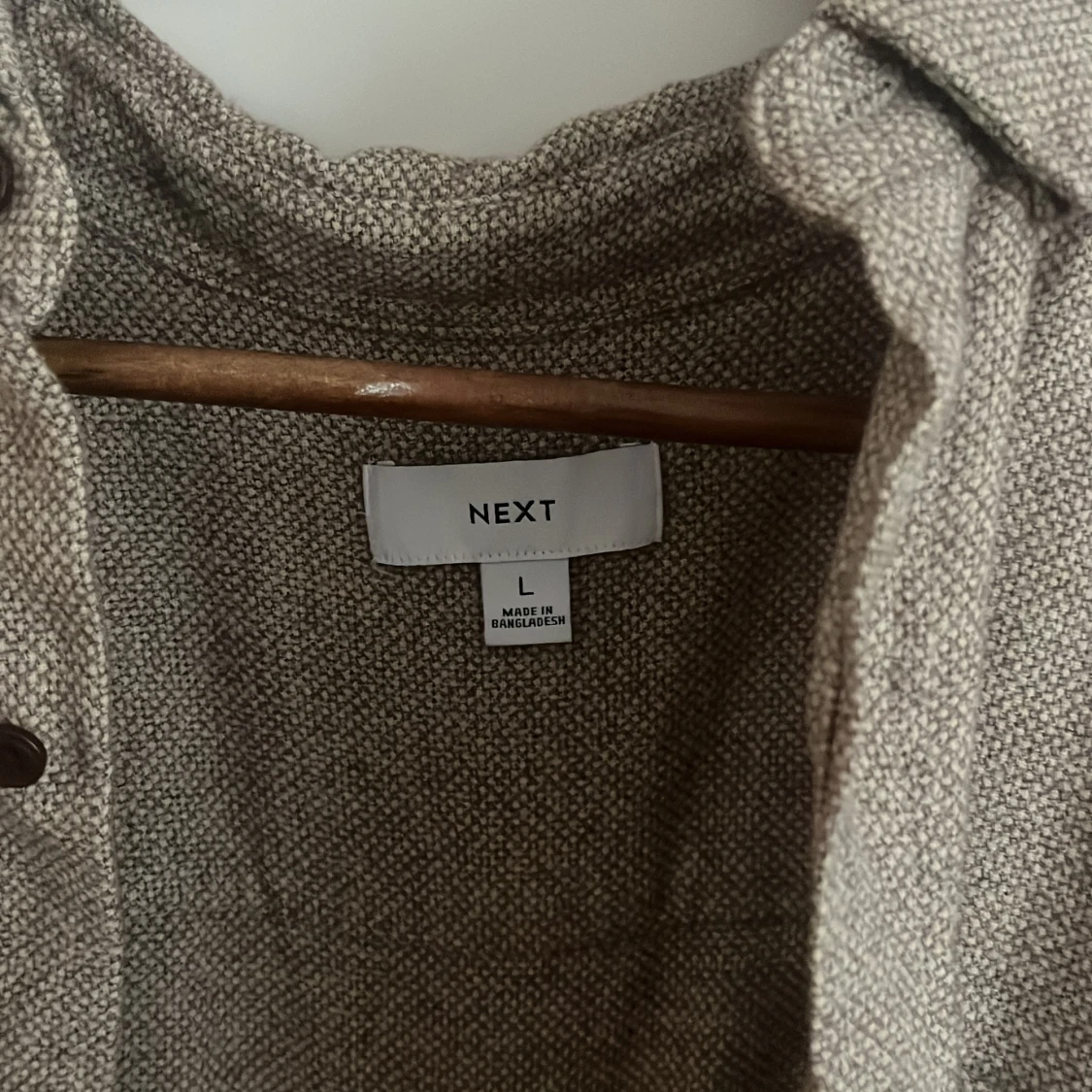 Beige skjorta i linne från Next - 1