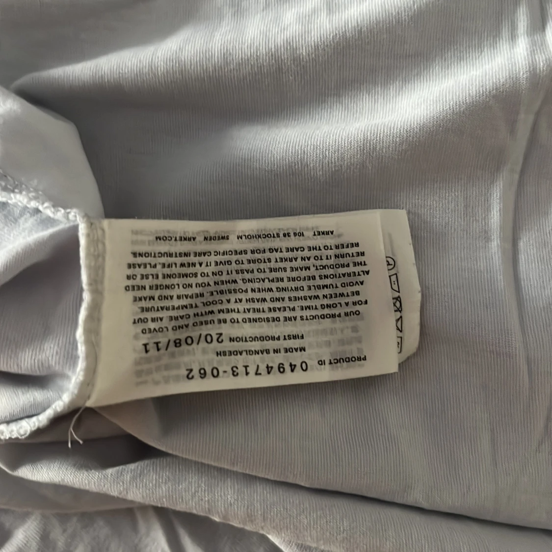 Arket- Vit basic t-shirt i bomull XL - 3